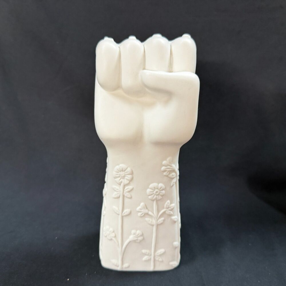Jonathan Adler Love Hand Arm Sculpture White Ceramic 13 ½” Tall